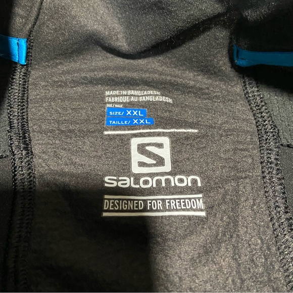 SALOMON Mens RS Warm Softshell Jacket Black Size XXL - Picture 9 of 12